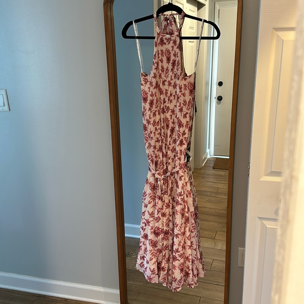 Lulus brand, Small tiered summer dress, pink.